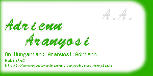 adrienn aranyosi business card